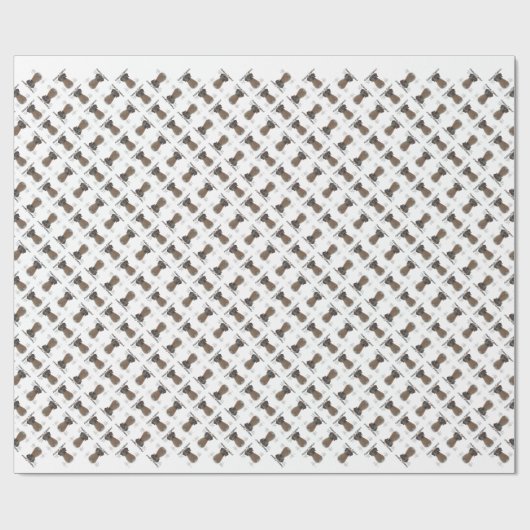 Papier Cadeau Rhodesian Ridgeback Historique Design (Plat)