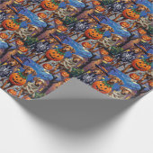 Papier Cadeau Rhodesian Ridgeback in Halloween Costumes (Coin)