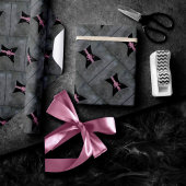 Papier Cadeau Ribbon Corset | Black Breast Cancer Aware
