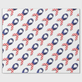Papier Cadeau Ribbon USA (Plat)