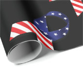 Papier Cadeau Ribbon USA (Coin rond)