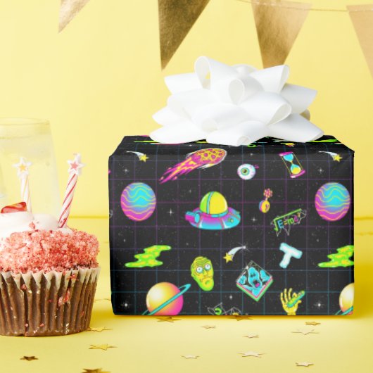 Papier Cadeau RICK ET MORTY™ | Motif de la saison psychédélique  (Fête d'anniversaire)