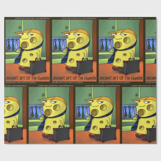Papier Cadeau Rick London Art Ancien De La Cravate Fromage Comiq (Plat)