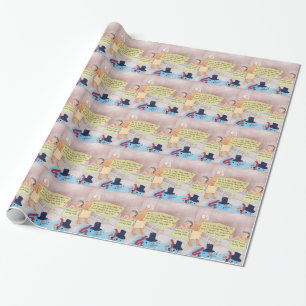 Papier Cadeau Rick London Bande dessinée Bonhomme de neige Cadea