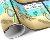 Papier Cadeau Rick London Drôle Optométriste Illusion (Coin rond)