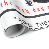 Papier Cadeau Rick London Ernestine appelle les oiseaux Noël (Coin rond)