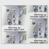 Papier Cadeau Rick London Funny Silverware Police (Plat)