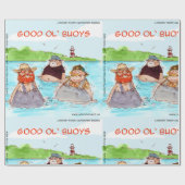 Papier Cadeau Rick London Good Ol'Buoys Drôle Comique (Plat)