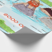 Papier Cadeau Rick London Good Ol'Buoys Drôle Comique (Coin)
