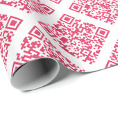 Papier Cadeau Rickroll Wrapping Paper in red (Coin rond)