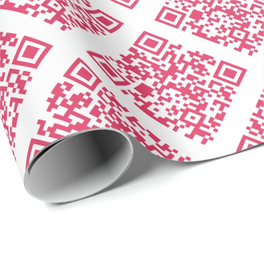 Papier Cadeau Rickroll Wrapping Paper in red (Coin rond)