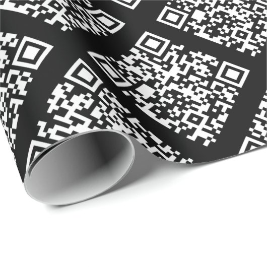 Papier Cadeau Rickroll Wrapping Paper in white (Coin rond)