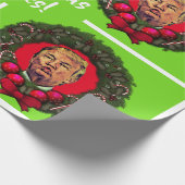 Papier Cadeau Ride drôle "baisers d'atout de Noël " (Coin)