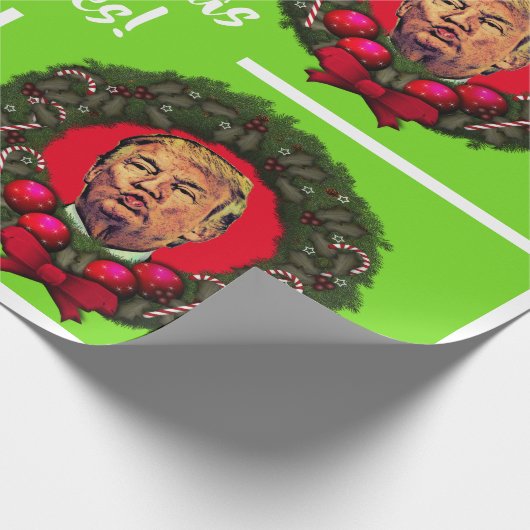 Papier Cadeau Ride drôle "baisers d'atout de Noël " (Coin)