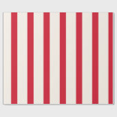 Papier Cadeau Rideau de douche à rayures rouge et blanc (Plat)