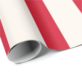 Papier Cadeau Rideau de douche à rayures rouge et blanc (Coin rond)