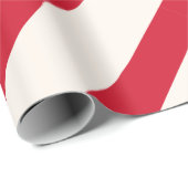 Papier Cadeau Rideau de douche à rayures rouge et blanc (Coin rond)