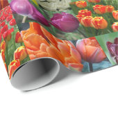Papier Cadeau rien que des tulipes (Coin rond)