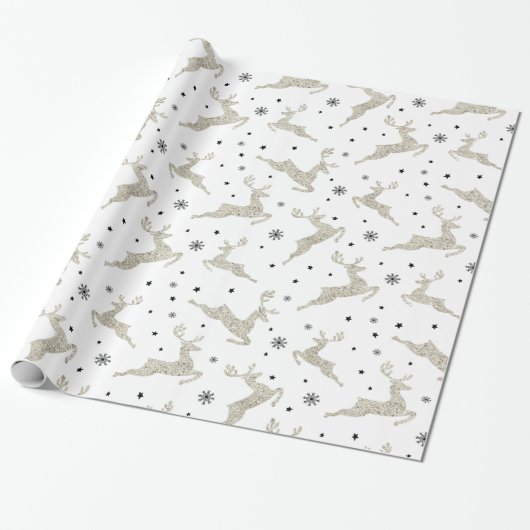 Papier Cadeau Rinder d'argent (Déroulé)