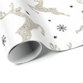 Papier Cadeau Rinder d'argent (Coin rond)