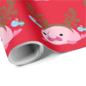 Papier Cadeau Rinder de Blobfish (Coin rond)