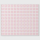 Papier Cadeau Ring Toss Interlocking Circles in Pink and Orange (Plat)