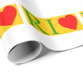 Papier Cadeau Rio de janeiro love (Coin rond)