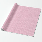 Papier Cadeau Ripple Herringbone en rose (Déroulé)