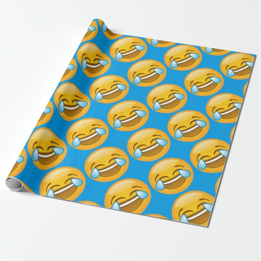 Papier Cadeau Rire d'Emoji (Déroulé)
