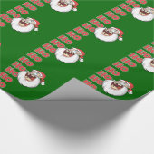 Papier Cadeau Rire fou du père noël (Coin)