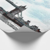 Papier Cadeau River Thames & Tower Bridge, Londres Angleterre (Coin)