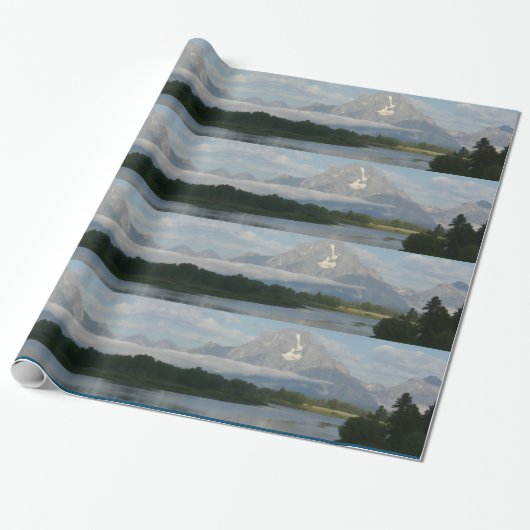 Papier Cadeau Rivière Jackson Hole (Déroulé)