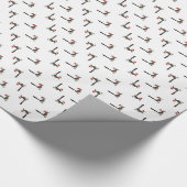 Papier Cadeau Roadrunner mignon le père noël (Coin)