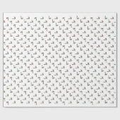 Papier Cadeau Roadrunner mignon le père noël (Plat)