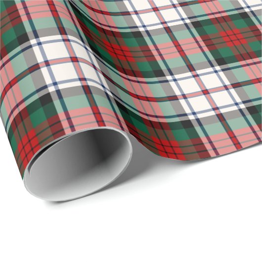 Papier Cadeau Robe de clan MacDuff Tartan Scottish Plaid (Coin rond)