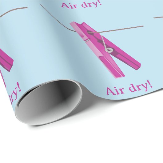 Papier Cadeau Robe de linge (Coin rond)