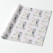 Papier Cadeau Robe de mariée de mariés (Déroulé)