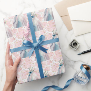 Papier Cadeau Robe de mariée personnalisée pour la future mariée