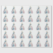 Papier Cadeau Robe de mariée pour la future mariée (Plat)