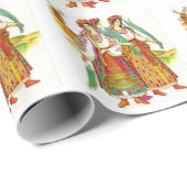 Papier Cadeau Robe ukrainienne traditionnelle de Kyivschyna (Coin rond)