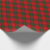 Papier Cadeau Robertson tartson rouge vert plaid (Coin)