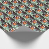 Papier Cadeau Robin de Noël 2 (Coin)