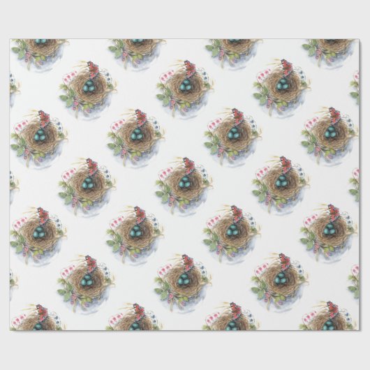 Papier Cadeau Robin Nest (Plat)