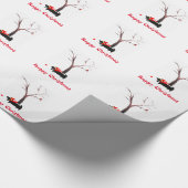 Papier Cadeau Robins de Chiens de Cute Scottie Noël (Coin)