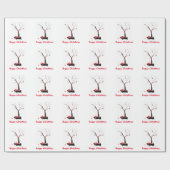 Papier Cadeau Robins de Chiens de Cute Scottie Noël (Plat)