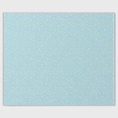 Papier Cadeau Robins Oeuf Bleu Bleu Chute Neige Vacances (Plat)