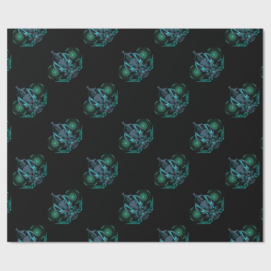 Papier Cadeau Robo Skull (Plat)