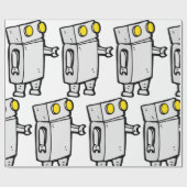 Papier Cadeau Robot de base (Plat)