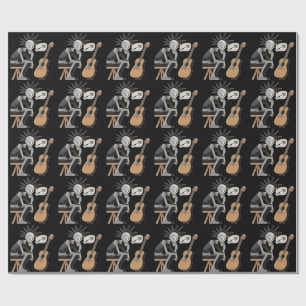 Papier Cadeau Robot de musique confus