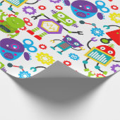 Papier Cadeau Robot des enfants du Colorful (Coin)